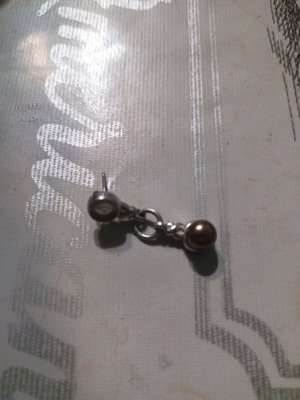 Silver earring used
