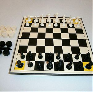 Συλλεκτικό Nestle Nesquik Promo Μαγνητικό Σκάκι & Checkers του '90