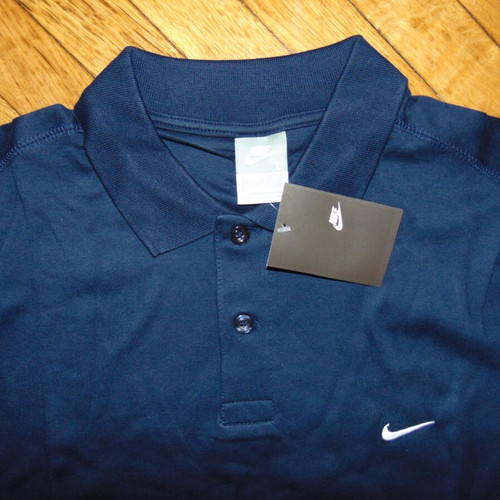 Nike Mens Polo Shirt Original Button Collar NEW  L