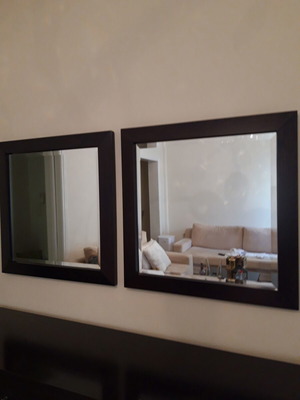 Wenge wood buffet with 2 mirrors like new