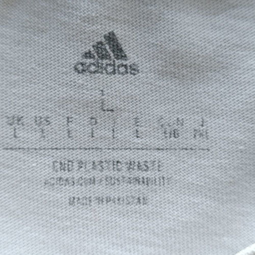 Adidas Graphic Tee Size L, like new, white with colorful logo