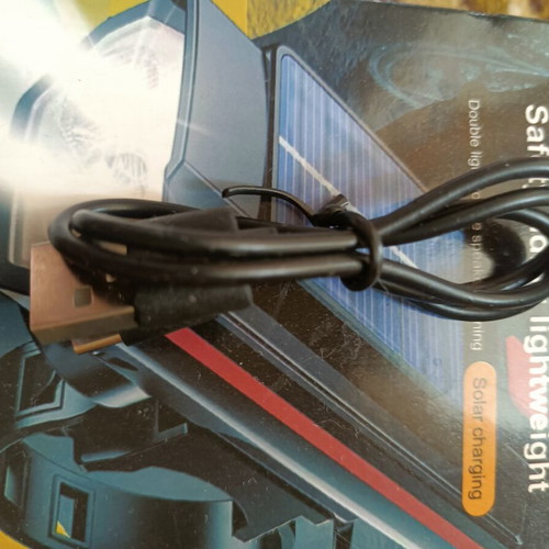 Bicycle lights new, front solar charging and rear with horn