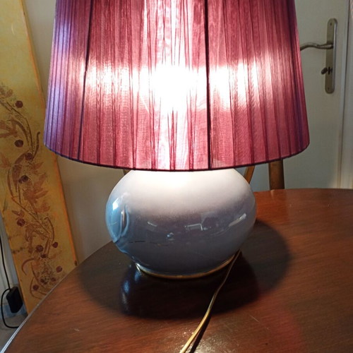 Porcelain table lamp like new, height 0.48 m