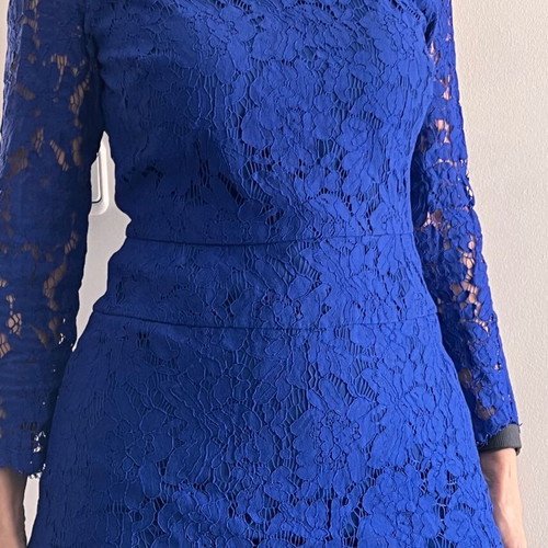 J.CREW dress like new, blue lace, size S