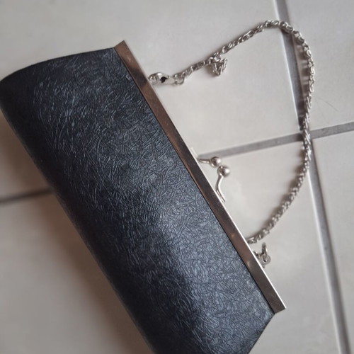 Small handbag with chain, like new, black