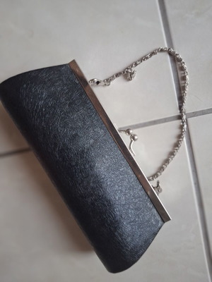Small handbag with chain, like new, black