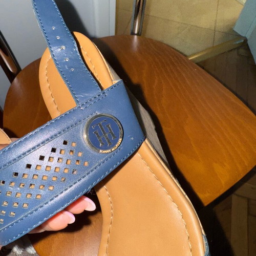 Tommy Hilfiger platform shoes like new, size 38, blue and brown