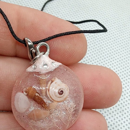 Handmade Underwater Diorama Pendant