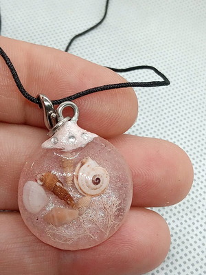 Handmade Underwater Diorama Pendant