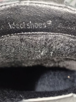 Μπότες Ideal Shoes δερμάτινες μέγεθος 41 σαν καινούργιες, μαύρες