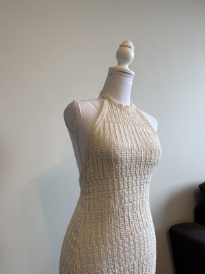 Zara Knitted Summer Dress like new, beige, size S