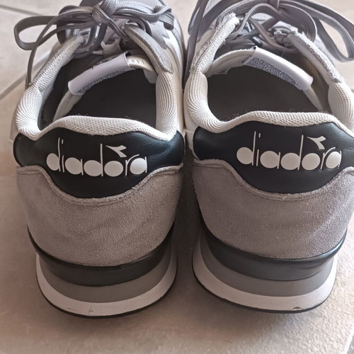 Diadora sneakers size 46 used, white and grey