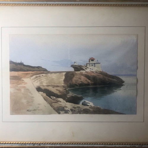 Watercolor painting by Dimitris Diamantopoulos like new, small