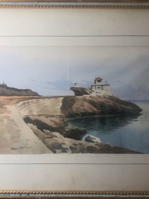 Watercolor painting by Dimitris Diamantopoulos like new, small