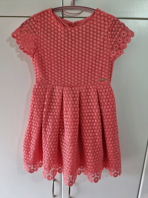 Mayoral φόρεμα σαν καινούργιο, ροζ πορτοκαλί, μέγεθος 134 cm