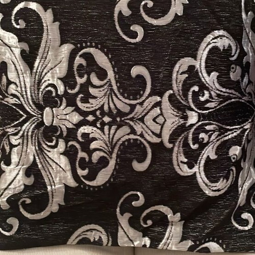 Decorative sofa covers set of 2 black with silver, new