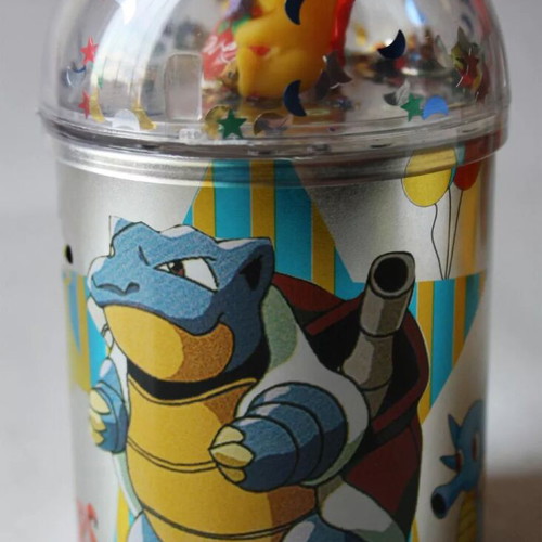 Vintage Pokemon Pikachu Blastoise metal coin bank Nintendo new 2000