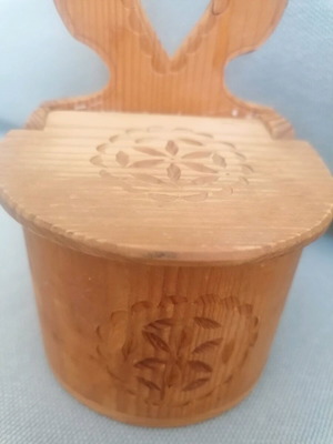 Wooden vintage spice holder used
