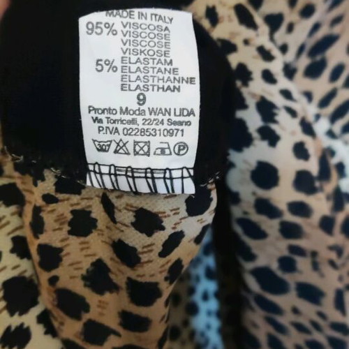 Leopard blouse like new, size S, black and brown