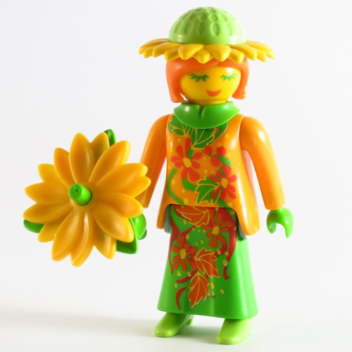 Playmobil figure girl with sunflower series 11 9147 new