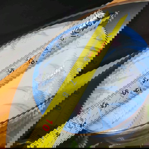 Японска порцеланова кутия за бижута Kozan Gama нова с ирисов мотив