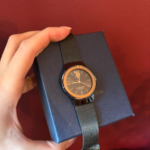 U.S. Polo Assn Women's Watch Black with Rose Gold, Like New