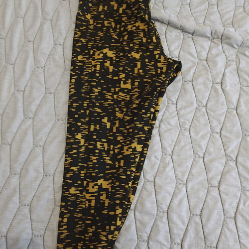 Adidas Climalite leggings, size small, black and yellow