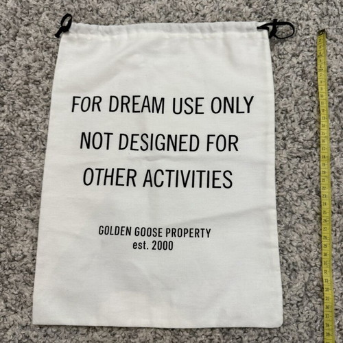 Golden Goose Fabric Dust Bag like new, white