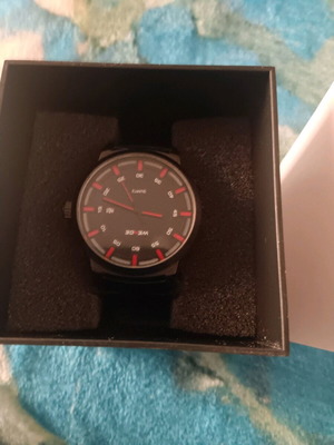 Weide wristwatch with black metal bracelet like new