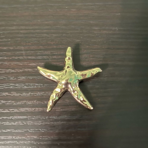 Star-shaped pin gold color like new