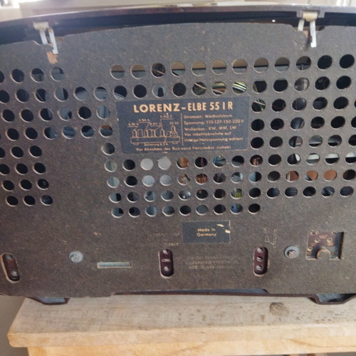 Lorenz Elbe 55 1 R Radio Tube Vintage Like New 1954-1955