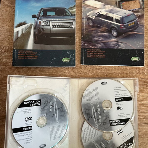 Land Rover Jaguar navigation system 3 CD DVD used with user manual