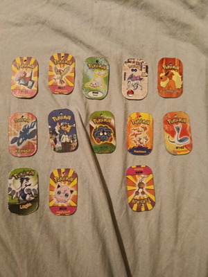 Pokemon tags used in fairly good condition
