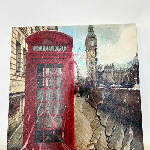 Canvas painting of London 40x39.5 used
