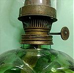  Παλιά επιτραπέζια λάμπα πετρελαίου από φυσητό γυαλί. 1930 - 1940.