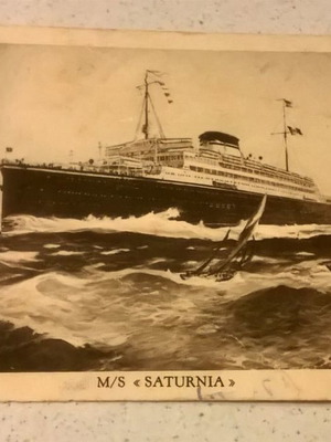 Καρτ Ποστάλ M/S SATURNIA μεταχειρισμένη