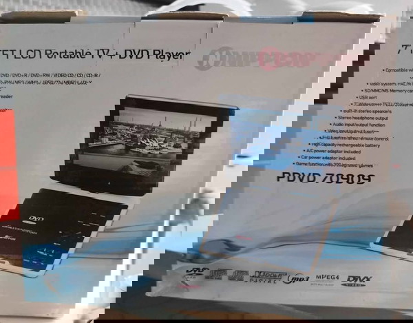 7" TFT LCD TV + DVD PLAYER