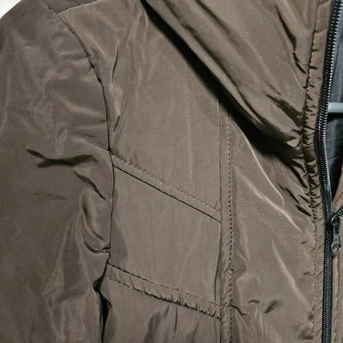 Women’s brown long puffer coat used