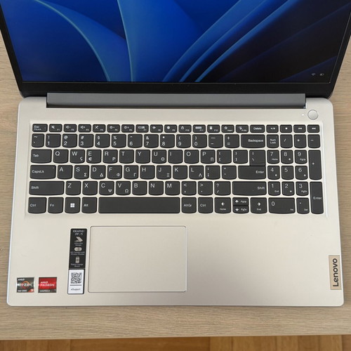 Lenovo 15.6” Full HD IPS laptop Ryzen 3 7320U 8GB RAM 256GB SSD