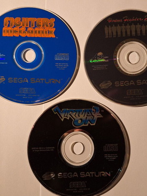 Sega Saturn Fighting Bundle μεταχειρισμένο με Virtua Fighter 2, Fighters Megamix, Virtual On