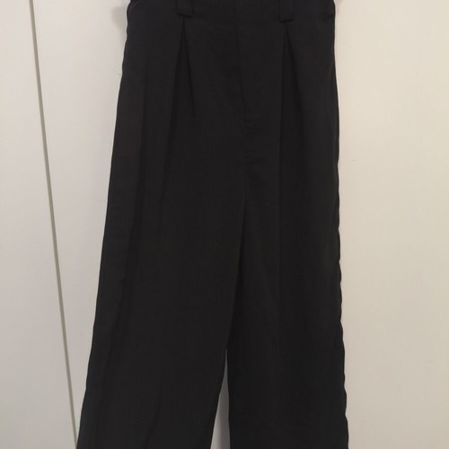 Stradivarius Black Paperbag Waist Culotte Pants like new, size S