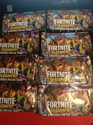Fortnite Season 8 Metal Tags pack of 8 new