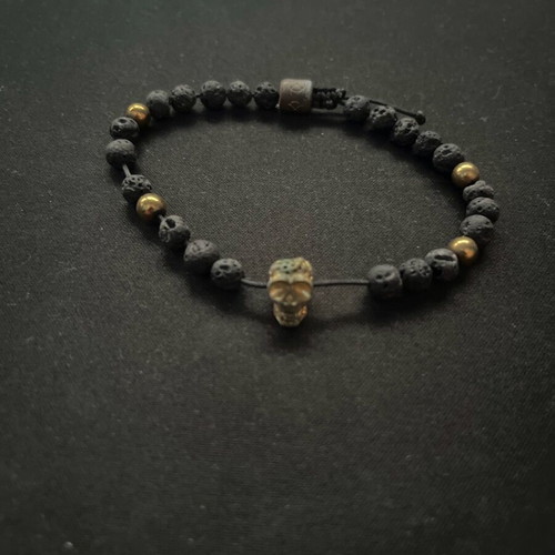 Gold-plated bracelet like new, black and gold colors