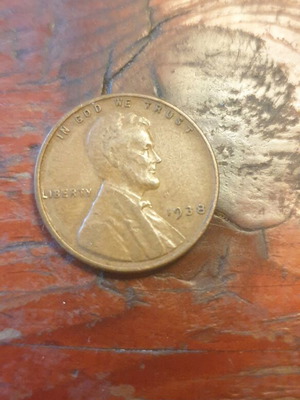 Lincoln wheat cent 1938 μεταχειρισμένο χωρίς σήμα κοπής