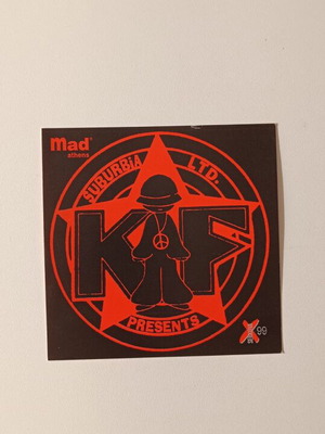 Flyer Mad Athens KΔF Suburbia LTD breakbeat 1999 like new