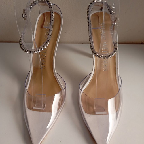 Stuart Weitzman luxury leather sandals like new, size 39, white