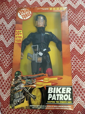 Strike Force Biker Patrol doll new in box vintage