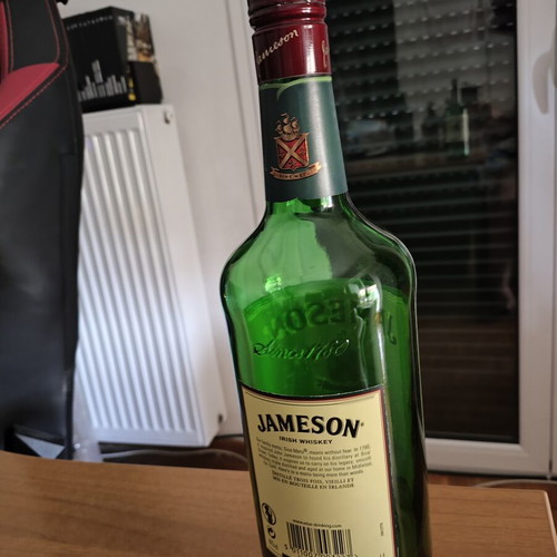 Jameson Irish whiskey empty bottle new, 1L