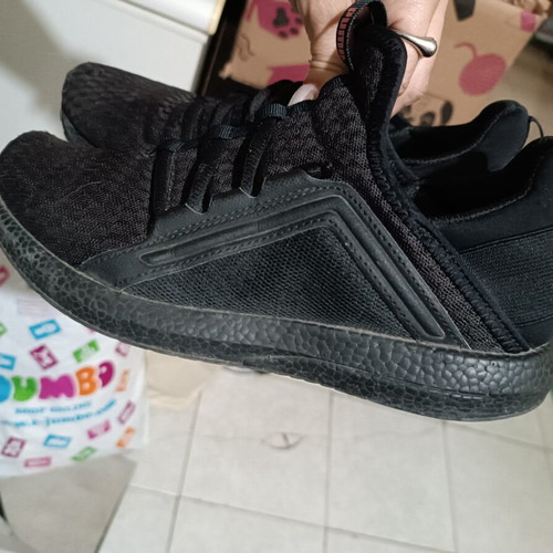Puma Softride Carson Fresh athletic shoes used, black and pink, size 39