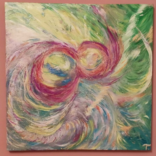 Oil painting on canvas new 50 x 50 cm